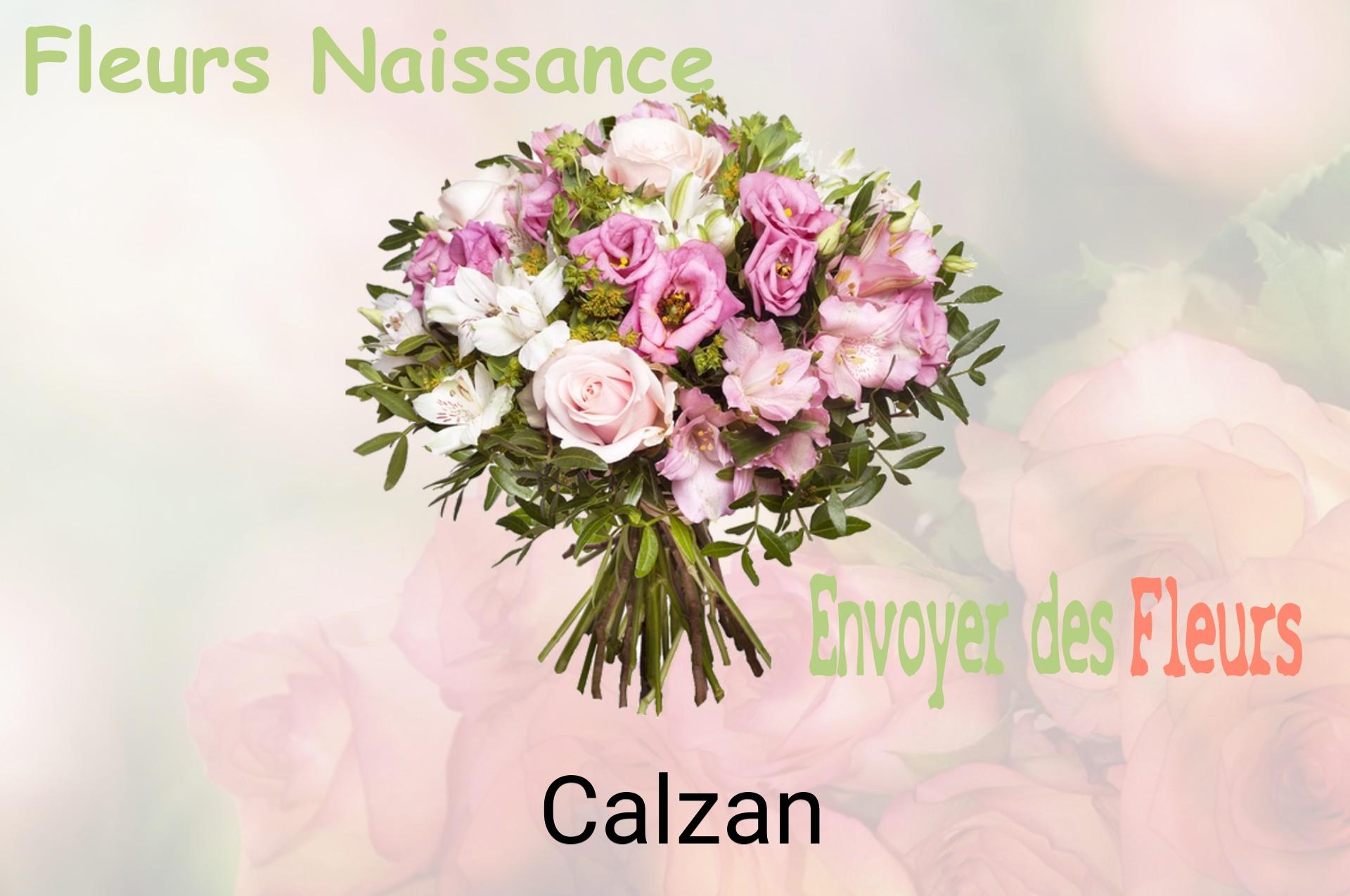 Bouquet de fleurs de naissance livré à Calzan